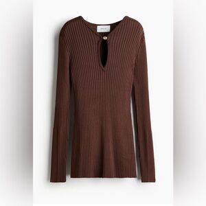 Hm edition rib knit top small